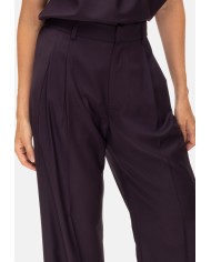 TELA Pantaloni donna gamba dritta viola