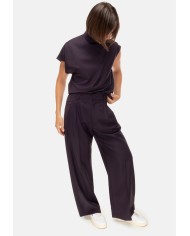 TELA Pantaloni donna gamba dritta viola