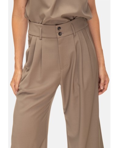 TELA Pantaloni donna pinces beige