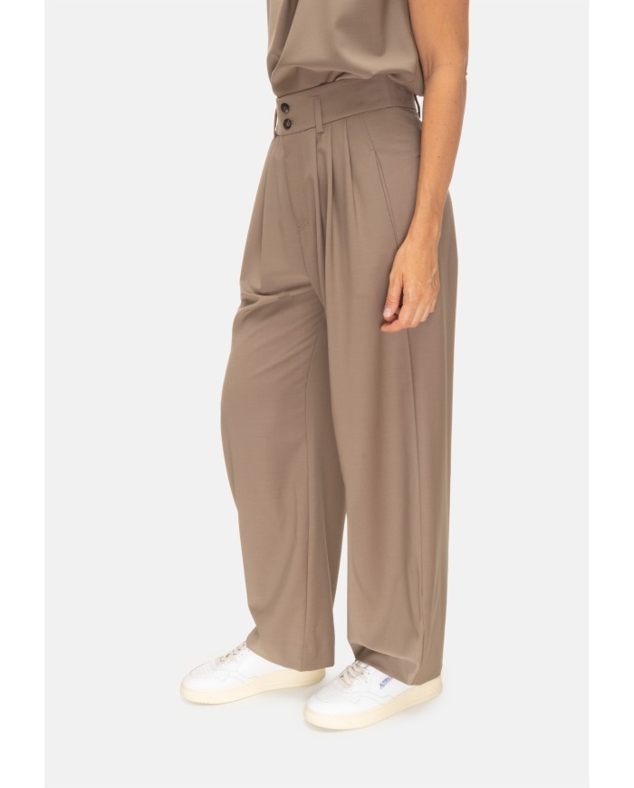TELA Pantaloni donna pinces beige