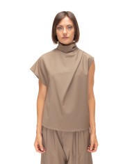TELA Blusa donna beige