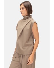 TELA Blusa donna beige