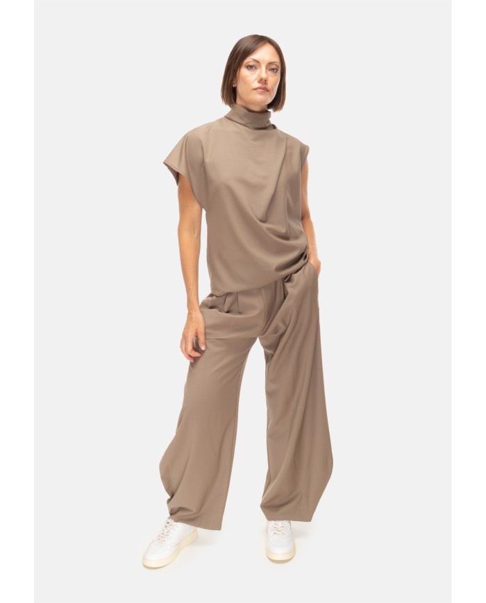 TELA Blusa donna beige