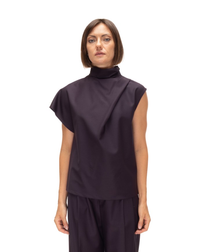 TELA Blusa donna viola