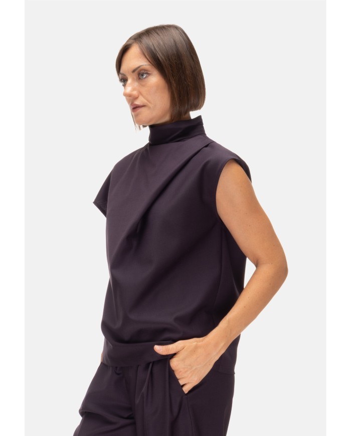 TELA Blusa donna viola