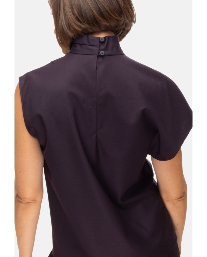 TELA Blusa donna viola