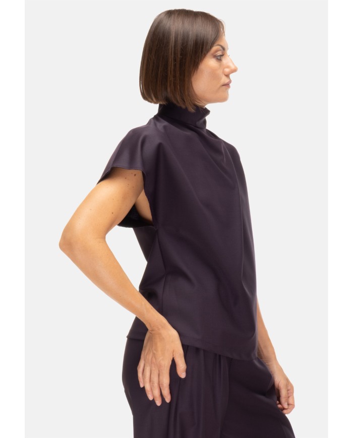 TELA Blusa donna viola
