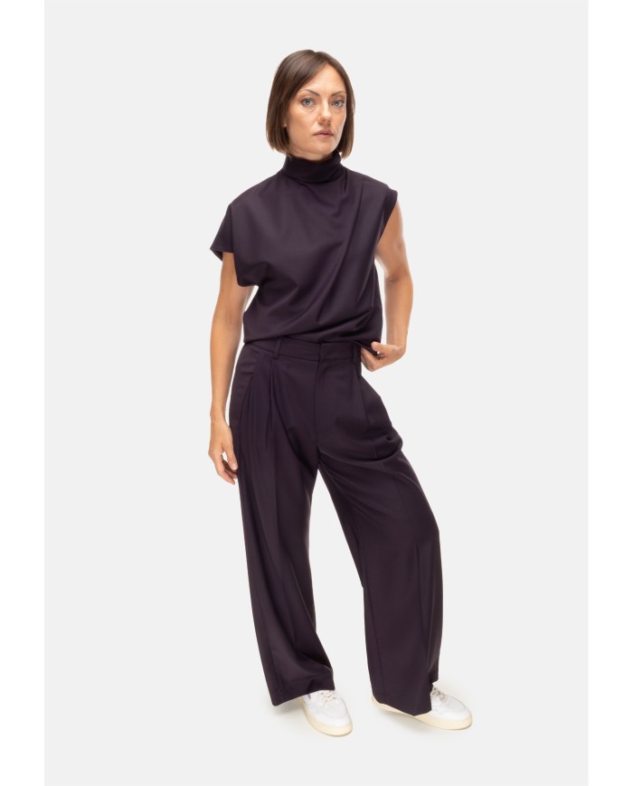 TELA Blusa donna viola