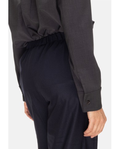'S MAX MARA Pantaloni jogging  donna Flora Blu notte