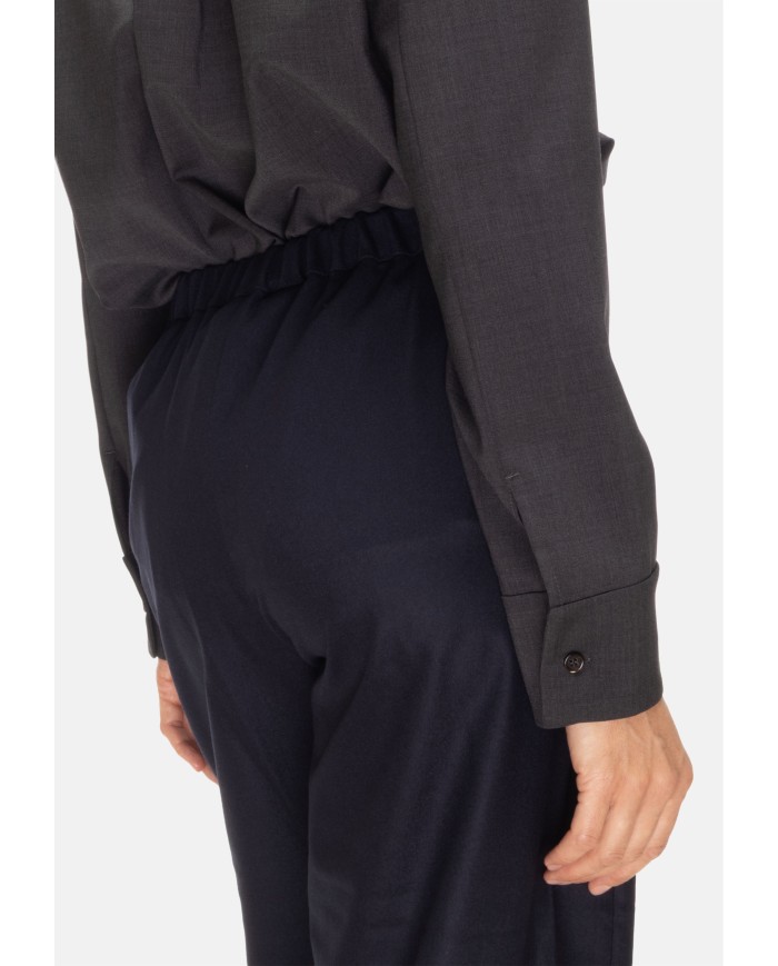 'S MAX MARA Pantaloni jogging  donna Flora Blu notte