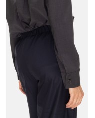 'S MAX MARA Pantaloni jogging  donna Flora Blu notte