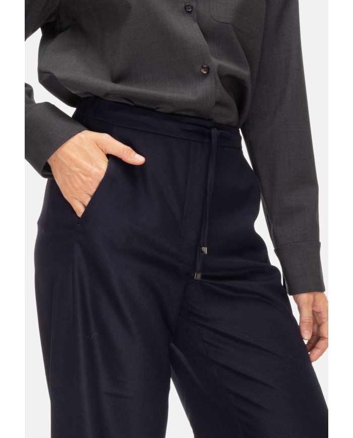 'S MAX MARA Pantaloni jogging  donna Flora Blu notte