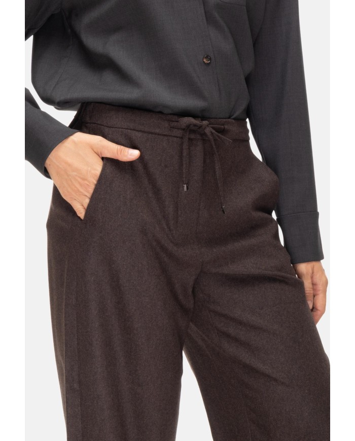 'S MAX MARA Pantaloni jogging  donna Flora marrone