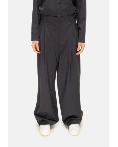 'S MAX MARA Pantaloni palazzo donna Taro Antracite