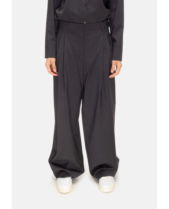 'S MAX MARA Pantaloni palazzo donna Taro Antracite