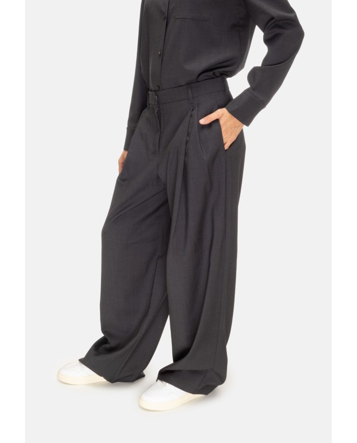 'S MAX MARA Pantaloni palazzo donna Taro Antracite