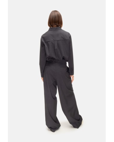 'S MAX MARA Pantaloni palazzo donna Taro Antracite