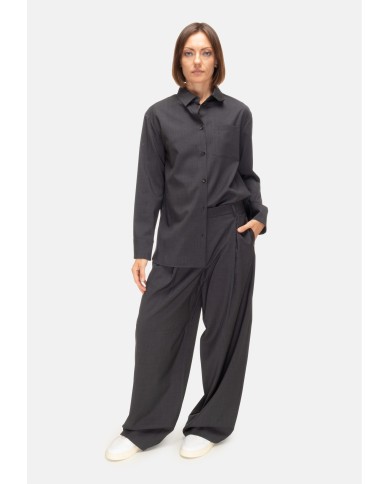 'S MAX MARA Pantaloni palazzo donna Taro Antracite