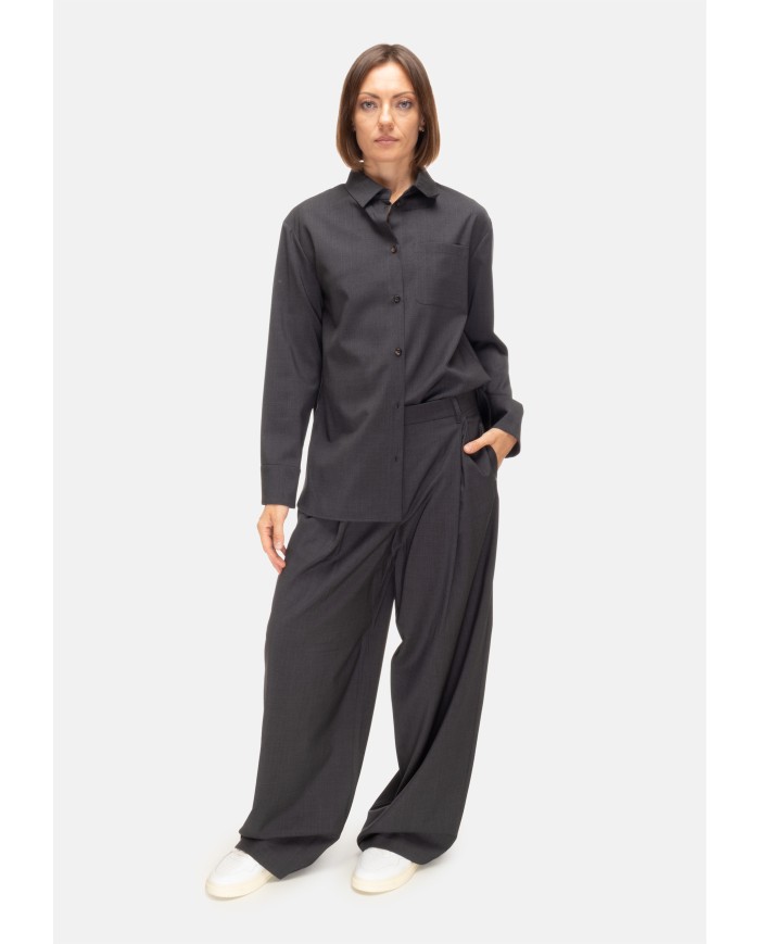 'S MAX MARA Pantaloni palazzo donna Taro Antracite