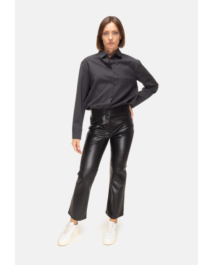 'S MAX MARA Pantaloni donna cropped neri
