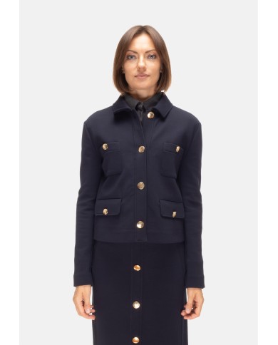 'S MAX MARA Giacca donna punto milano blu