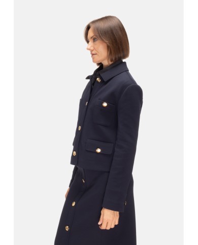 'S MAX MARA Giacca donna punto milano blu