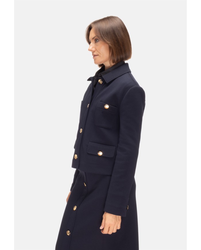 'S MAX MARA Giacca donna punto milano blu