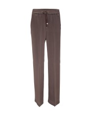 HERNO Pantaloni donna con coulisse marroni