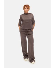 HERNO Pantaloni donna con coulisse marroni