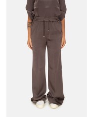 HERNO Pantaloni donna con coulisse marroni