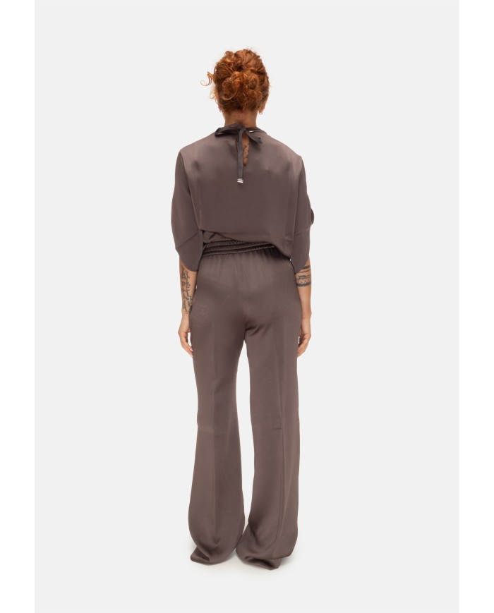 HERNO Pantaloni donna con coulisse marroni