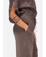 HERNO Pantaloni donna con coulisse marroni