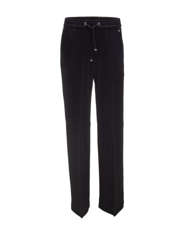 HERNO Pantaloni donna con coulisse neri