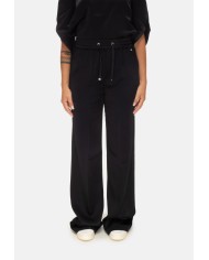 HERNO Pantaloni donna con coulisse neri