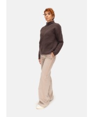 HERNO Pantaloni donna elastico in vita avorio