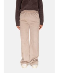 HERNO Pantaloni donna elastico in vita avorio