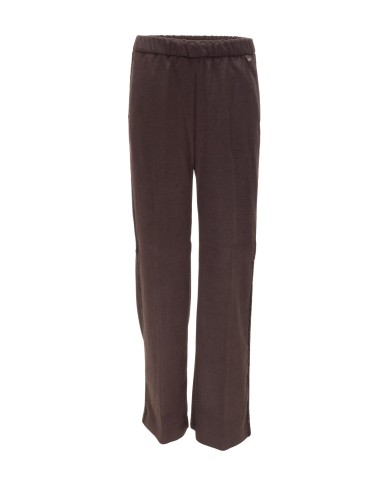 HERNO pantalone con banda laterale.fondente