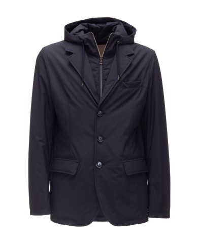 HERNO Blazer uomo con pettorina blu