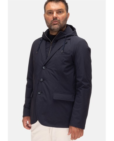 HERNO Blazer uomo con pettorina blu