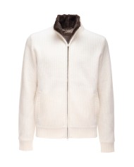 HERNO Cardigan uomo bianco latte