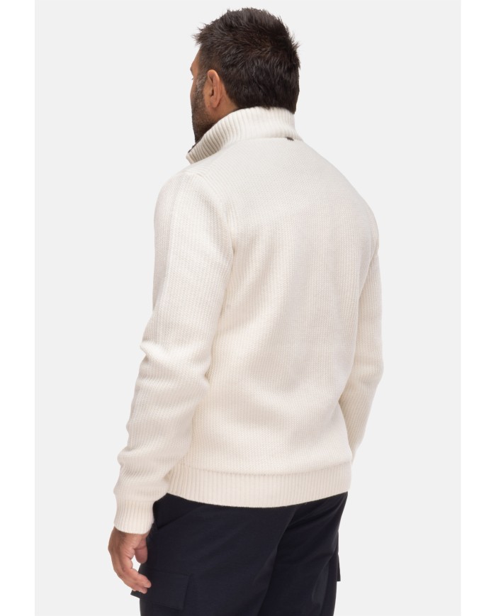 HERNO Cardigan uomo bianco latte