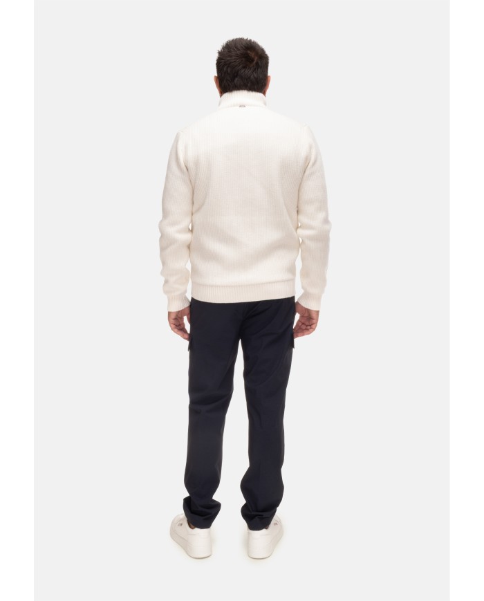 HERNO Cardigan uomo bianco latte