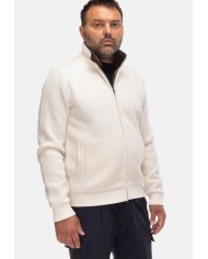 HERNO Cardigan uomo bianco latte