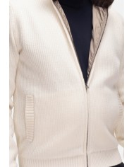 HERNO Cardigan uomo bianco latte