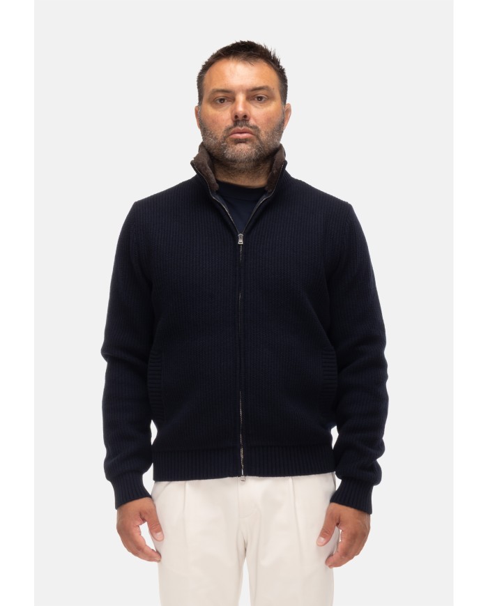 HERNO Caridgan uomo blu