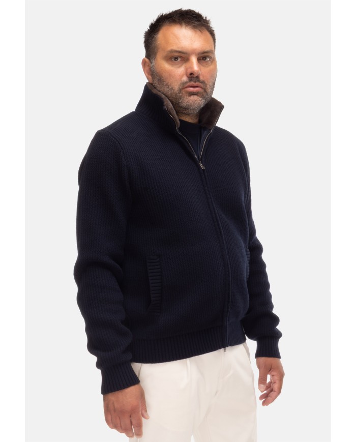 HERNO Caridgan uomo blu