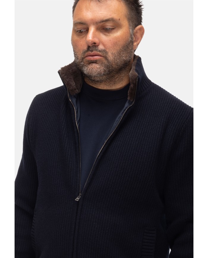 HERNO Caridgan uomo blu