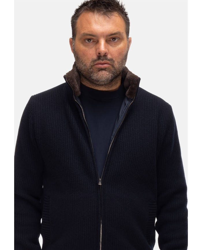 HERNO Caridgan uomo blu