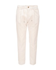 HERNO Pantaloni uomo regular fit avorio