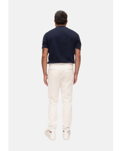 HERNO Pantaloni uomo regular fit avorio